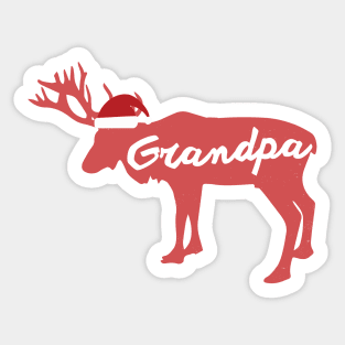 Grandfather, Grandad, Grandpa Reindeer Family Group Christmas Eve Matching Sticker